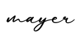 单词mayer书写