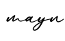 单词mayn书写