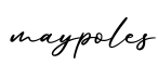 单词maypoles书写