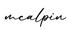 单词mcalpin书写
