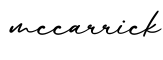 单词mccarrick书写