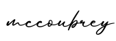 单词mccoubrey书写
