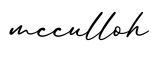 单词mcculloh书写