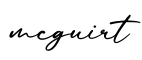 单词mcguirt书写