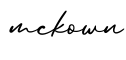 单词mckown书写