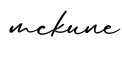 单词mckune书写