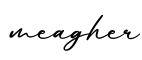 单词meagher书写