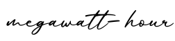 单词megawatt-hour书写