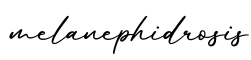 单词melanephidrosis书写