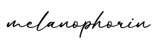 单词melanophorin书写
