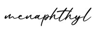 单词menaphthyl书写