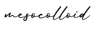 单词mesocolloid书写
