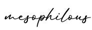 单词mesophilous书写