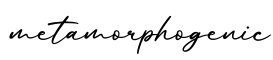 单词metamorphogenic书写