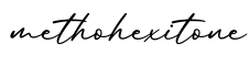 单词methohexitone书写