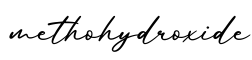 单词methohydroxide书写