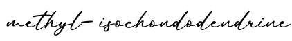 单词methyl-isochondodendrine书写