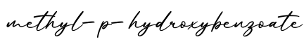 单词methyl-p-hydroxybenzoate书写