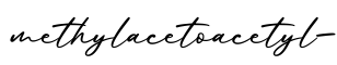 单词methylacetoacetyl-书写
