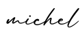 单词michel书写