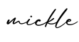 单词mickle书写