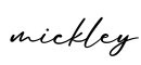 单词mickley书写