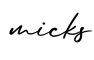 单词micks书写