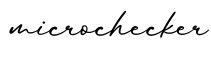 单词microchecker书写