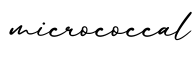 单词micrococcal书写