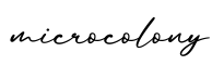 单词microcolony书写
