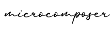 单词microcomposer书写
