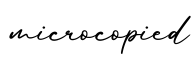 单词microcopied书写