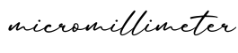 单词micromillimeter书写