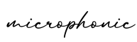 单词microphonic书写