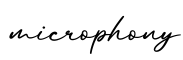 单词microphony书写