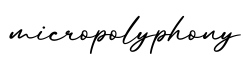 单词micropolyphony书写