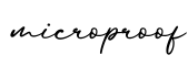 单词microproof书写