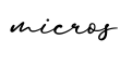单词micros书写