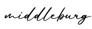 单词middleburg书写