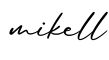 单词mikell书写