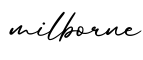 单词milborne书写