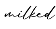 单词milked书写
