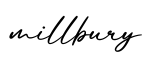 单词millbury书写