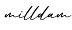 单词milldam书写
