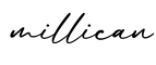 单词millican书写