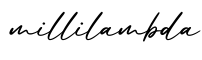 单词millilambda书写