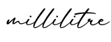 单词millilitre书写
