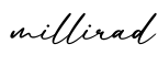 单词millirad书写