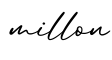 单词millon书写