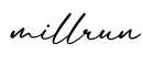 单词millrun书写